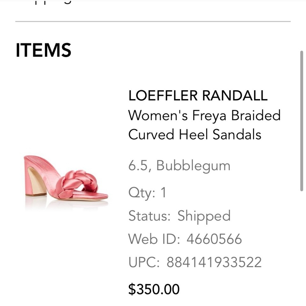 Loeffler Randall Women's Freya Pink Sandals
